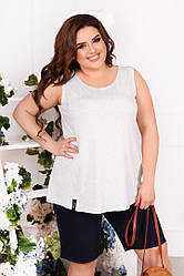 Літній костюм майка з шортами 50 52 54 56 56 58 60