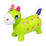 Дитячий стрибун-лошадка з ріжками надувна іграшка для стрибків, фото 2