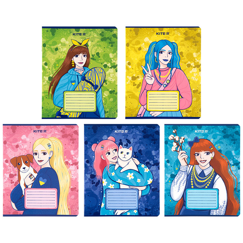 Зошит шкільний Kite Українки K23-236-2, фото 1