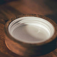 Банка для спецій скло, кришка гвинтова дерево акація, 130, 200 мл (збереження чаю, зберігання спецій), фото 6