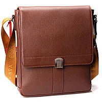 Мужская сумка Eminsa 6228-18-4 кожаная коричневая