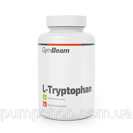L-триптофан GymBeam L-Tryptophan 500 мг 90 капс., фото 2