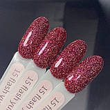 Гель-лак GeliX Flash Yuki 15, світловідбивний із пластівцями Юкі, фото 2