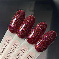 Гель-лак GeliX Flash Yuki 15, світловідбивний із пластівцями Юкі