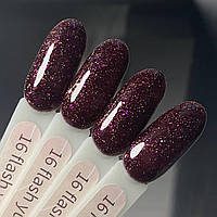 Гель-лак GeliX Flash Yuki 16, світловідбиваючий з пластівцями ЮКИ