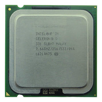 Процесор Intel Celeron D 331 2.66 GHz / 256 / 53 (SL8H7) s775, tray