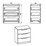 Комод для спальні Компаніт 3М Альба (Ev-1013), фото 2