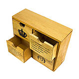 Комод 4 ящики AT Королівська пошта 25,7х19,5х9,5 см Натуральний (16459), фото 4