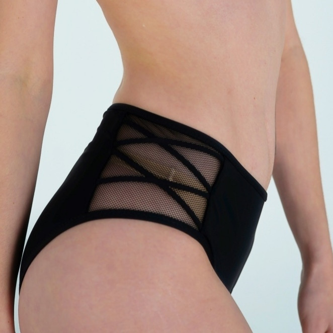 Жіночі плавки для купання висока талія Z.Five 518 чорні на 44 46 48 50 52 розмір