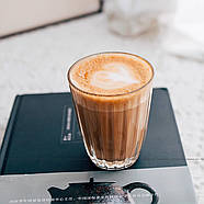 Стакан для пурівера Japaneese flower, склянка кавове скло, фото 4