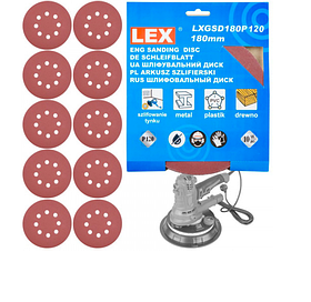 Набір абразивних дисків для шліфмашини LEX LXGSD180 P120