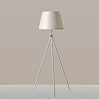 Світильник білий підлоговий торшер на трьох ніжках