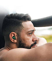 Бездротові Bluetooth навушники KZ Z1 з кейсом для зарядки (Зелений), фото 5