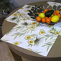 Салфетки на стол под тарелки, набор из 2 салфеток сервировочные коврики под тарелки тканевые водоотталкивающие