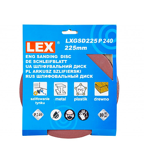 Набір абразивних дисків для шліфмашини LEX LXGSD225 P240
