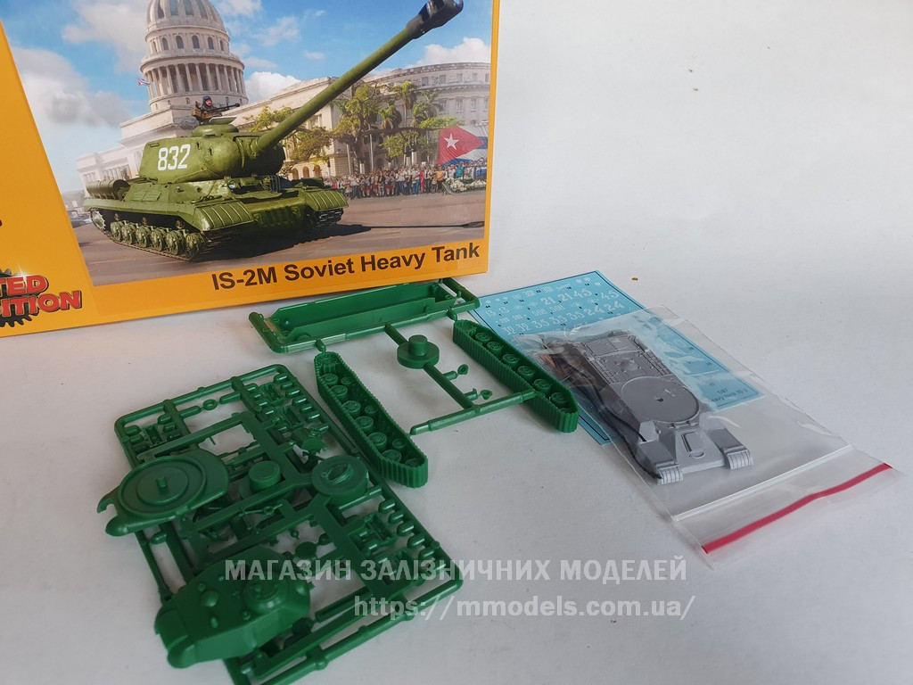 Модель для сборки - радянський броньований танк ІС-2М, масштаба 1/87,H0, фото 1