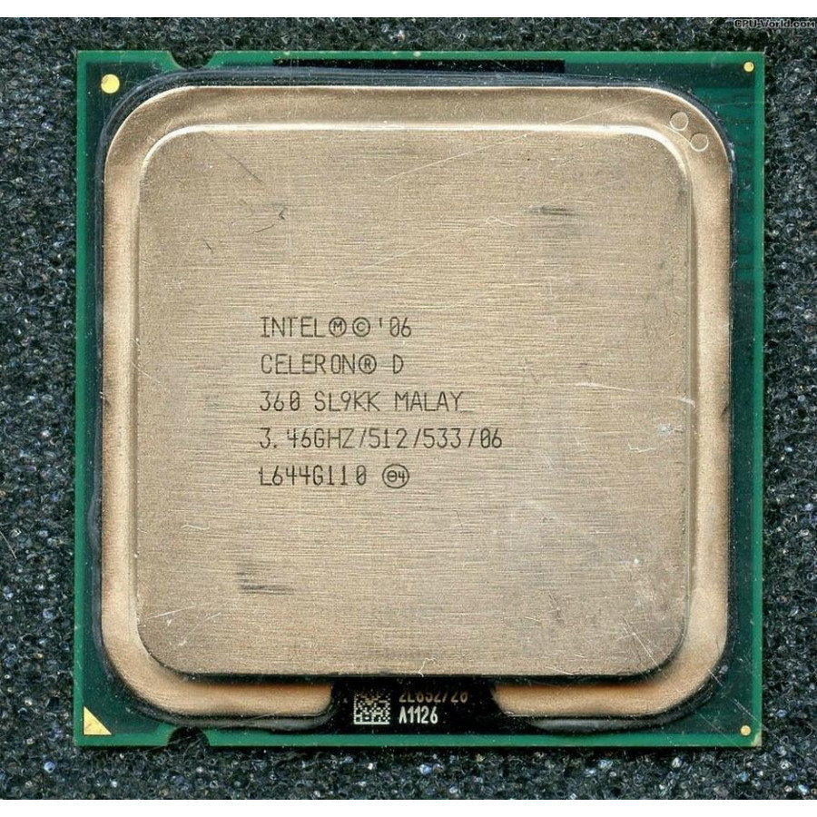 Процесор Intel Celeron D 360 3.46 GHz/512/533 (SL9KK) s775, tray