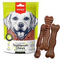 Лакомство жевательное для собак Wanpy Toothbrush Chews Beef с говядиной 100 г