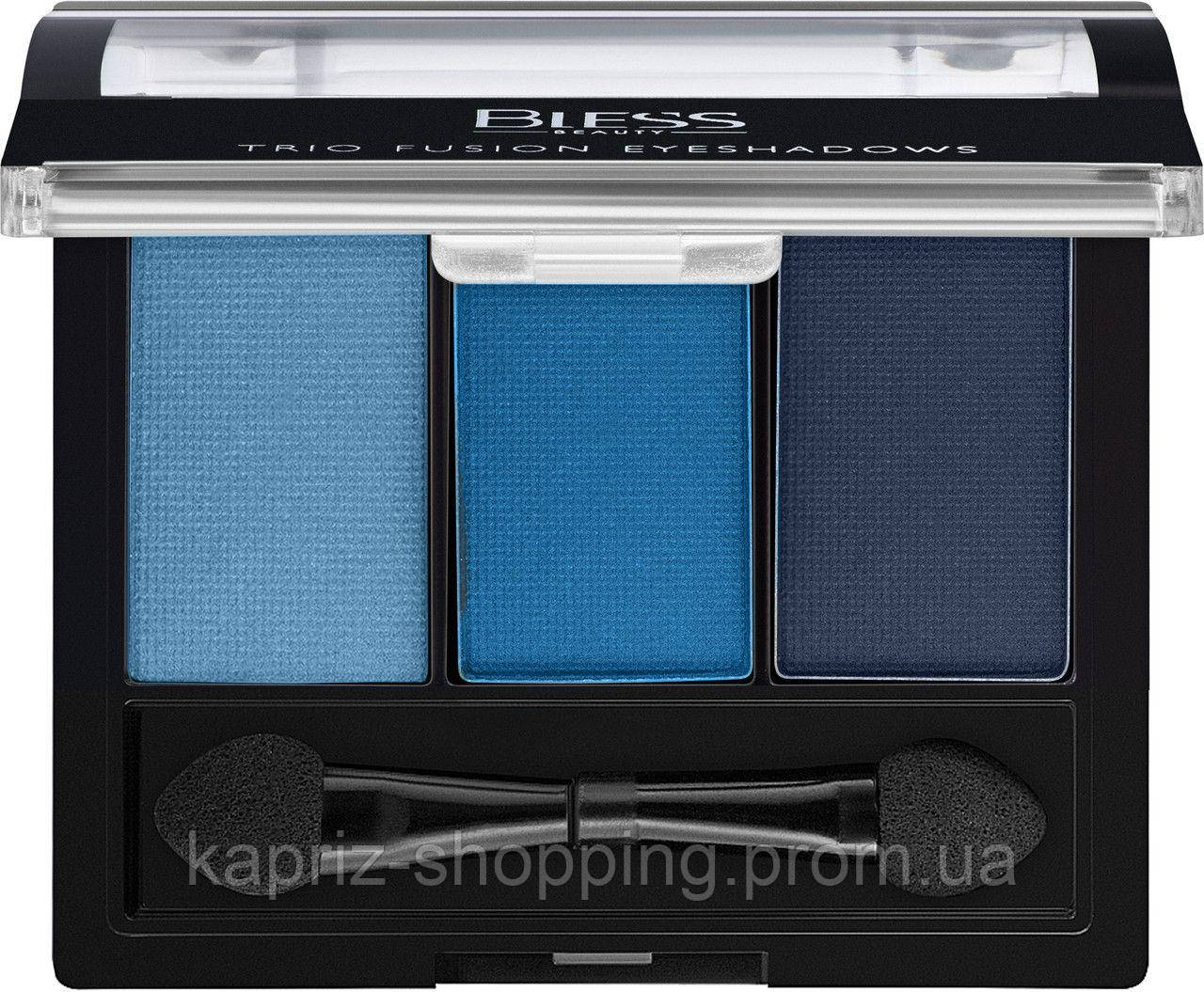 Тіні для повік потрійні Bless Beauty Trio Fusion Eyeshadows No10