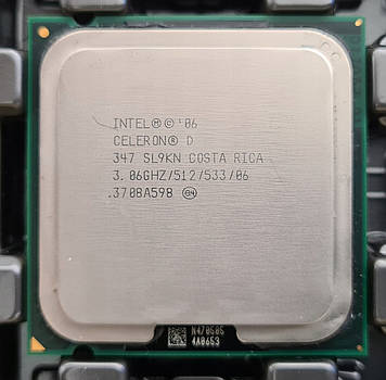 Процесор Intel Celeron D 347 3.06 GHz / 512 / 53 (SL9KN) s775, tray