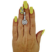 Срібна підвіска з блиском цирконію — мінімалізм, що зачаровує