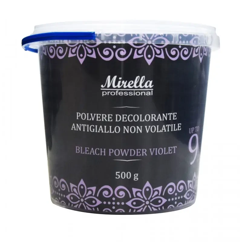 Освітлювальна фіолетова антижовта пудра для волосся 500 г, Mirella Professional Violet Bleach Powder