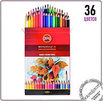 Олівці кольорові акварельні художні MONDELUZ, 36 кольорів (3719036001kz)