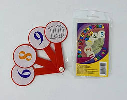 Віяло "Цифри кольорові від 1 до 10"