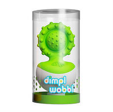 Прорізувач-неваляшка Fat Brain Toys dimpl wobl зелений (F2173ML), фото 3