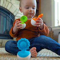 Прорізувач-неваляшка Fat Brain Toys dimpl wobl зелений (F2173ML), фото 5