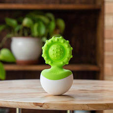 Прорізувач-неваляшка Fat Brain Toys dimpl wobl зелений (F2173ML), фото 6
