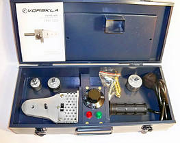 Паяльник для пластикових труб VORSKLA ПМЗ 1,2/3 (1200 Вт, 3 насадки, кейс) Україна