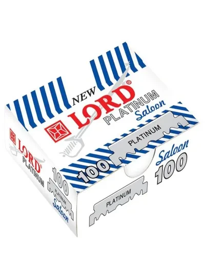 Лізання половинки для небезпечного бритви Lord Saloon Super Stainles 100шт