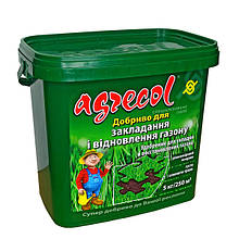 Добриво 5 кг для закладки та регенерації газонів Agrecol