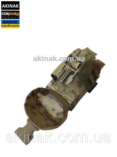 Подсумок для гранат Akinak тактический одиночный закрытый MOLLE - фото 3 - id-p597436067