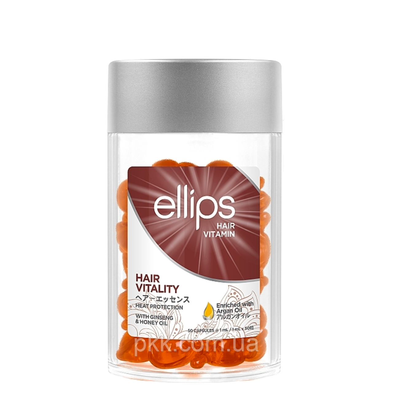 Вітаміни для волосся Ellips Hair Vitamin Hair Vitality With Ginseng & Honey Oil з женьшенем і медом 50 шт*1 мл