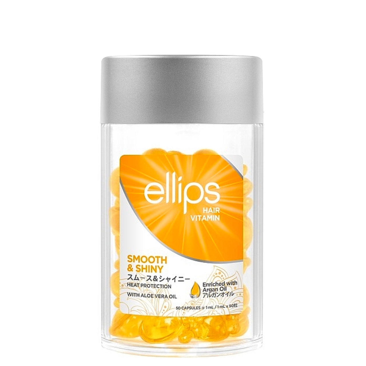 Вітаміни для волосся Ellips Hair & Shiny With Aloe Vera Oil Розкішне сяйво з олією алое вера 50 шт*1 мл