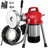 Машина для прочищення каналізації та труб Profter GQ-75 (250 Вт 20-100 мм) Апарат для чищення каналізації, фото 10