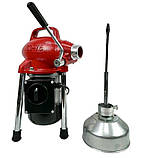 Машина для прочищення каналізації та труб Profter GQ-75 (250 Вт 20-100 мм) Апарат для чищення каналізації, фото 7