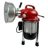 Машина для прочищення каналізації та труб Profter GQ-75 (250 Вт 20-100 мм) Апарат для чищення каналізації, фото 2