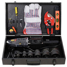 Паяльник для пластикових труб VORSKLA ПМЗ 2,4/6 (2400 Вт, 6 насадок, кейс) Україна