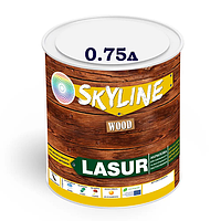 Лазурь сосна для дерева декоративно-защитная LASUR Wood SkyLine шелковисто-матовая, 0.75 л.
