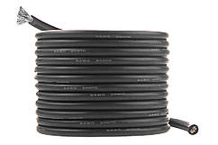 Провід силіконовий QJ 8 AWG (чорний), 1 метр