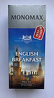 Чай черный цейлонский в пакетиках Мономах Английский Завтрак 25 шт по 1,5г