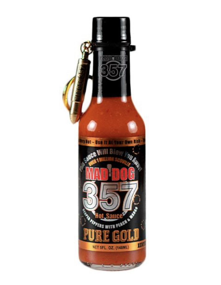 Гострий соус Mad Dog 357 Pure Gold Hot Sauce 1 000 000🌶️🌶️🌶️🌶️🌶️, фото 1