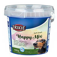 Trixie Soft Snack Happy Mix - Суміш ласощів для собак ягня, лосось, курка, фото 2