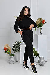 Штани жіночі трикотажні з прорізними кишенями двонитка Україна. Розміри норма S, M, L, XL