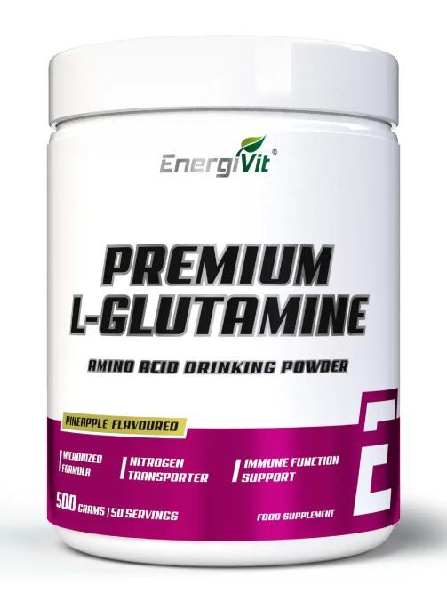 Глютамін EnergiVit Premium L-Gluramine 500 грамм unflavoured, фото 1