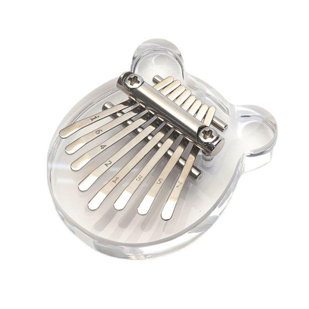 Портативна міні калімба Kalimba на 8 нот Thumb Piano Прозора