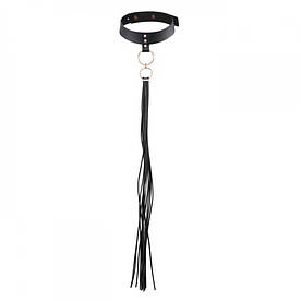 Чокер із пензликом із ниток Bijoux Indiscrets MAZE — Tassel Chocker Black